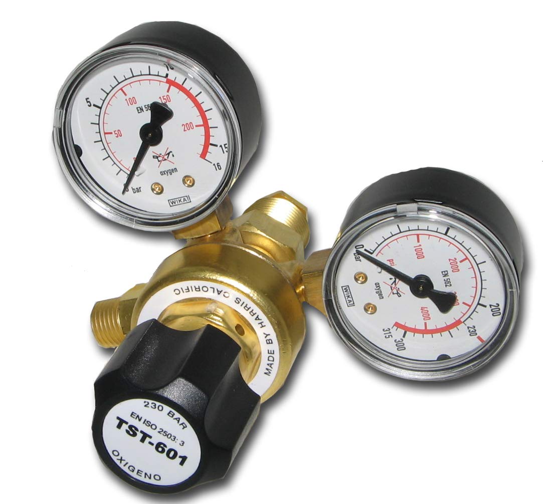 TST-601D-10-OX Regulador de Oxígeno con caudalímetro para equipos de soldadura