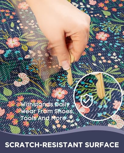 Image of Ophanie Kitchen Mats for Floor,3 /4 inch Thick,20x39 Anti Fatigue Cushioned Mat,Kitchen Rugs,Waterproof,Comfort Ergonomic Standing Mat for Office,Home,Sink with 99+ Pairs of Anti-Slip Bottom Ridges
