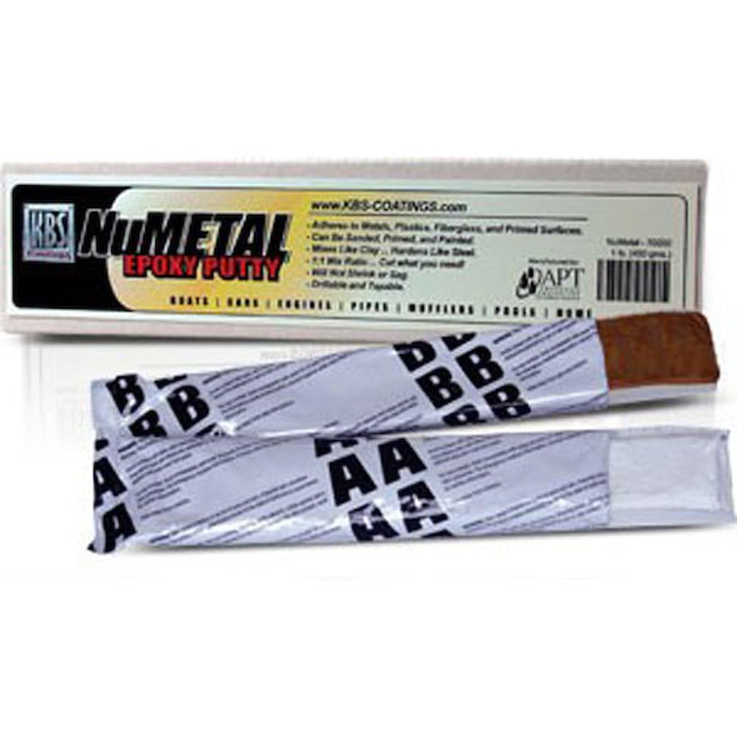 KBS Coatings 70004 Grey NuMetal Epoxy Putty