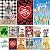 Seasonal Garden Flags Set of 12 Double Sided 12 x 18 Inch Yard Flags, Small Garden Flags for Outside, Fall Winter Halloween Christmas Outdoor Flags, Holiday Flags for All Seasons