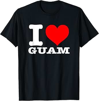 アイラブグアム　オリジナルTシャツ I LOVE GUAM Tシャツ ネイビー L グアム サーフ サーファーの