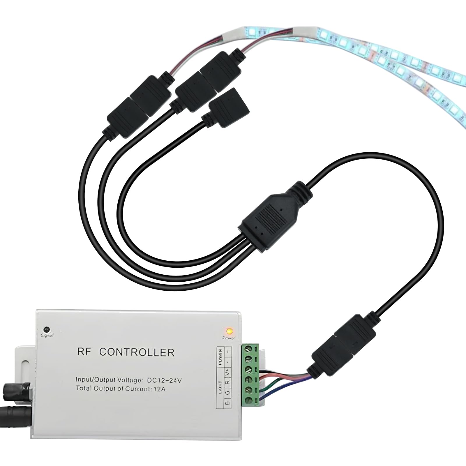 3 Stück 1-auf-3 ARGB-Splitterkabel, 5 V, 3-polig, adressierbares RGB-Splitter-Verlängerungskabel mit Steckern für Computergehäuse, CPU-Kühler und 5-V-Argb-Lüfter