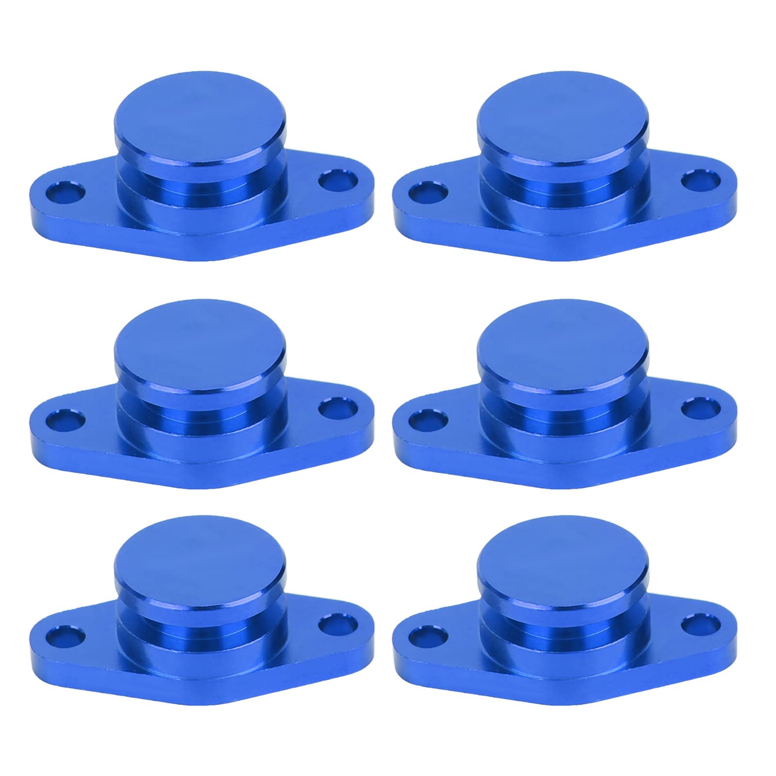 Drallklappen 6x22mm Motor Drallklappen Delete Blindstopfen Set mit Gummidichtungen für M57 / M57D25(Blau)