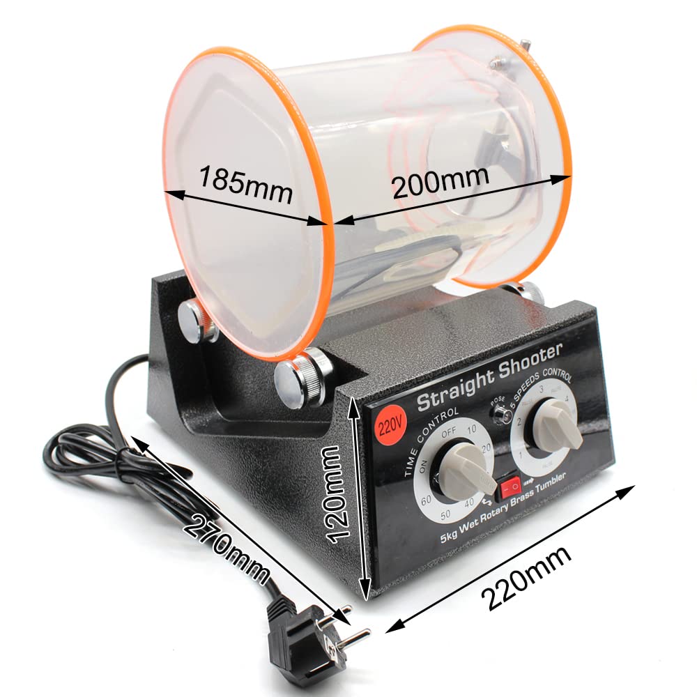 Polisseuse rotative pour bijoux, 150w, polisseuse de bijoux, moulin à billes, polisseuse rotative en polycarbonate dur 5kg, polisseuse moulin à billes pour bijoux YyanLAK