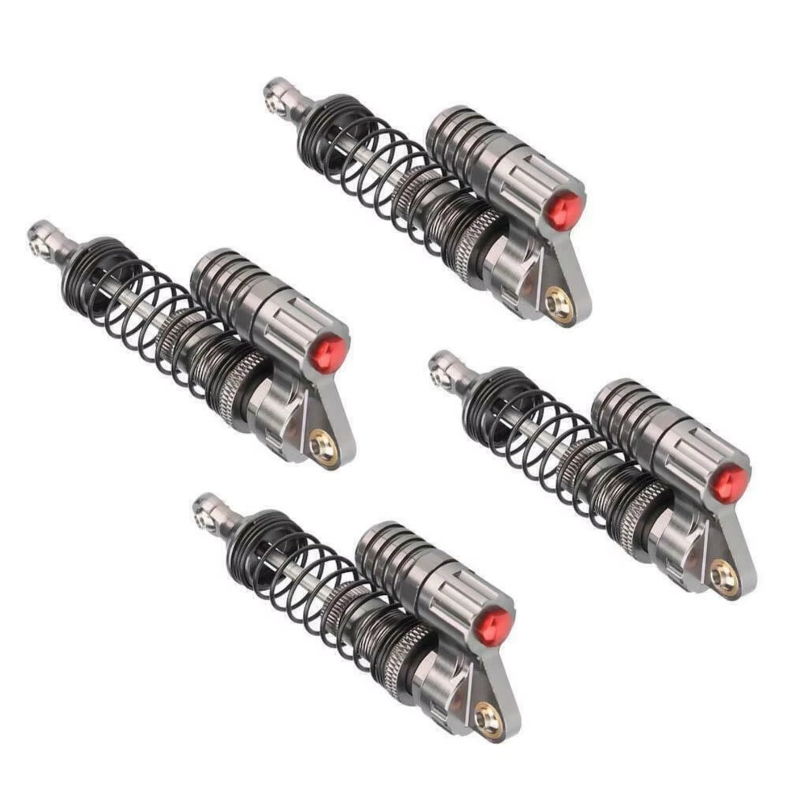 D'Amortisseur Rc Compatible avec SCX10 pour TRX4 D90 90046 pour Axial 1/10 1/8 Pièces De Mise À Niveau pour Chenilles Radiocommandées Accessoires 4 Amortisseurs De 100 Mm