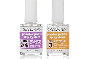 Cuccio Pro Powder Polish Dip System Steps 2+4: Nail Base & Top...