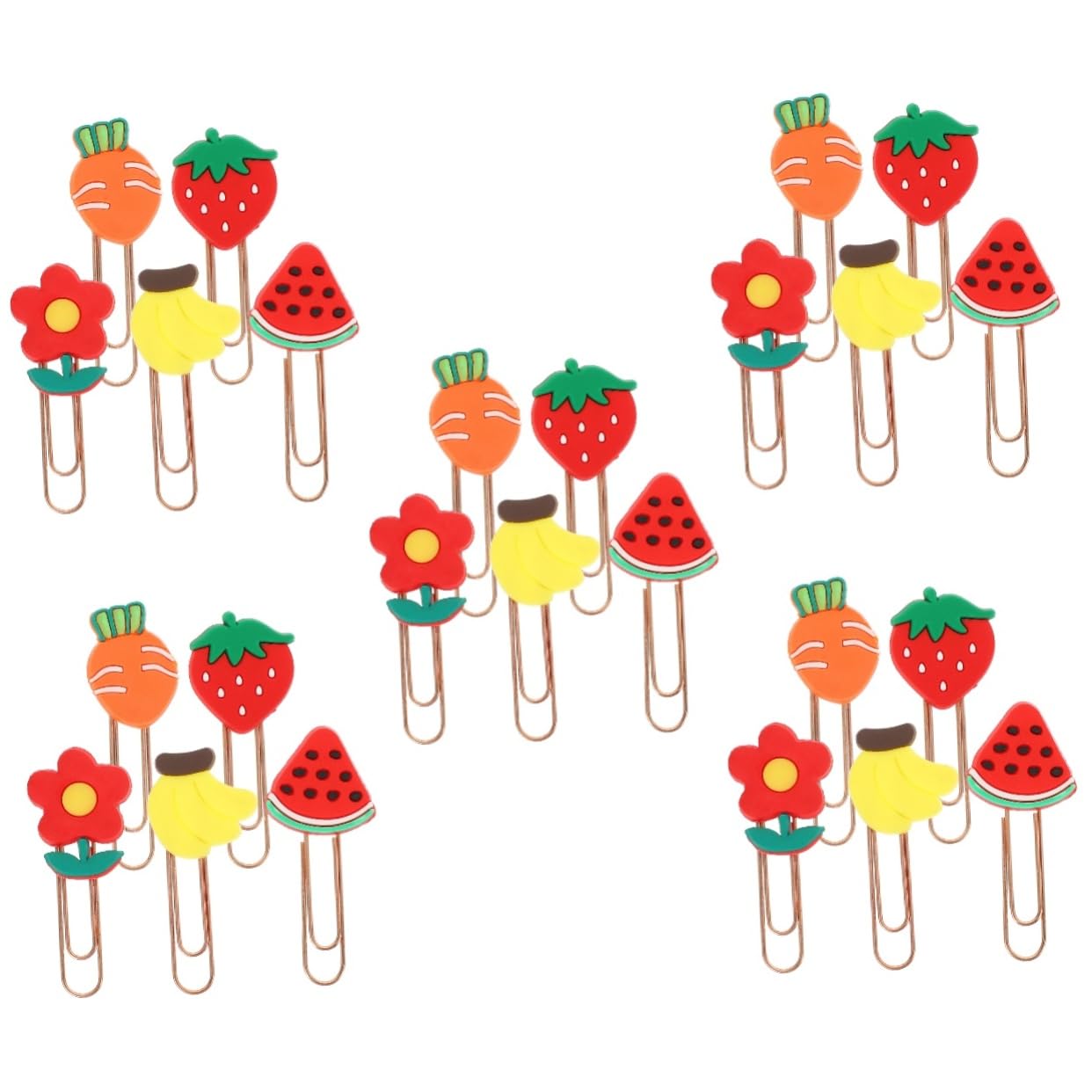 TEHAUX 100pièces Trombones Décoratifs Clips De Papeterie Pour Bureau Et Pour Marquer Et Organiser Documents