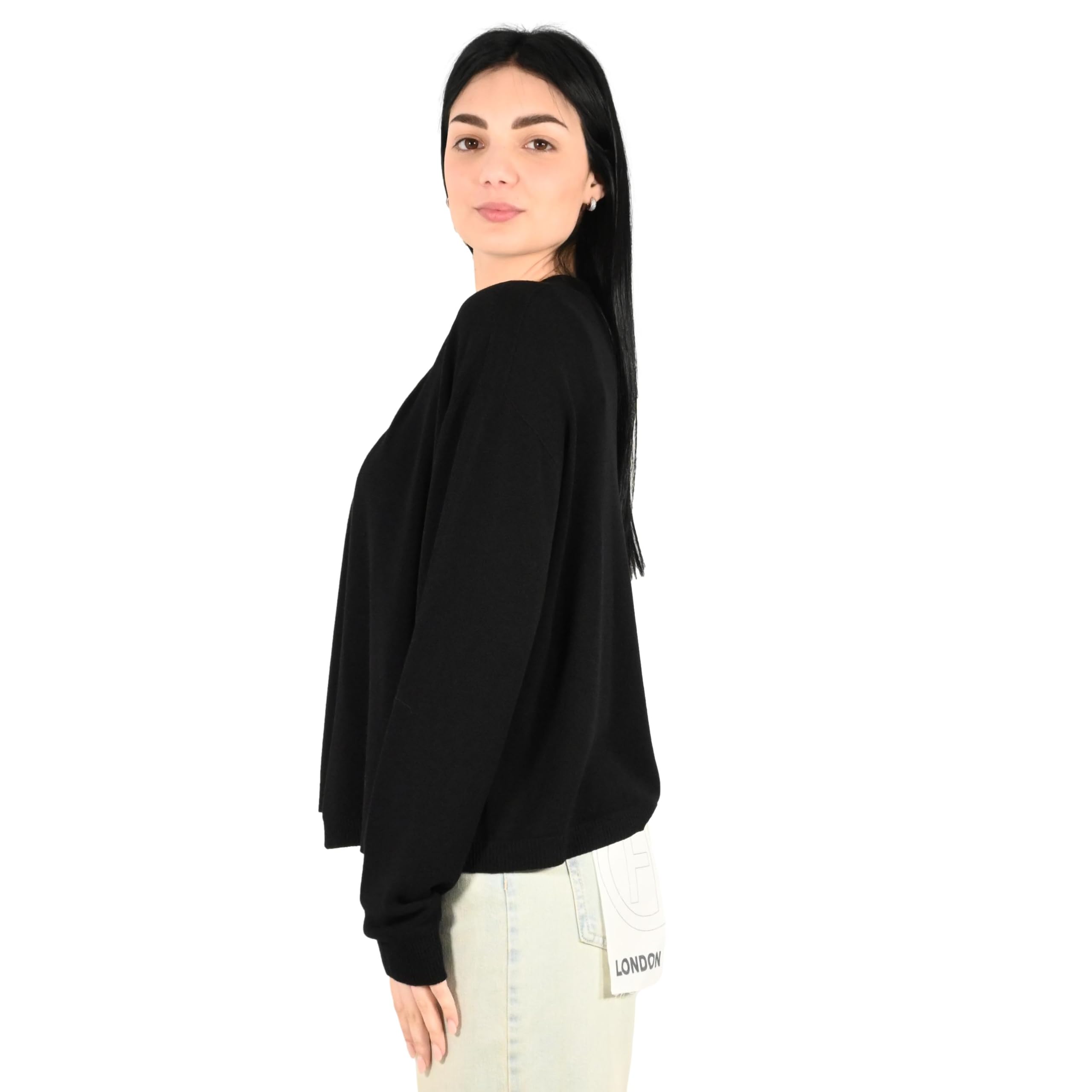 Kontatto cardigan donna nero 3M1525C