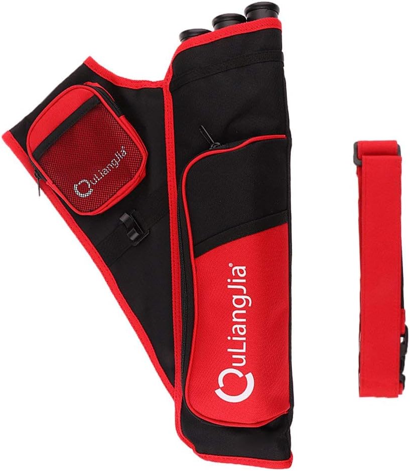Outdoor Archery 3 Tube Quiver for Arrows Archery Quiver Case with Adjustable Shoulder Strap