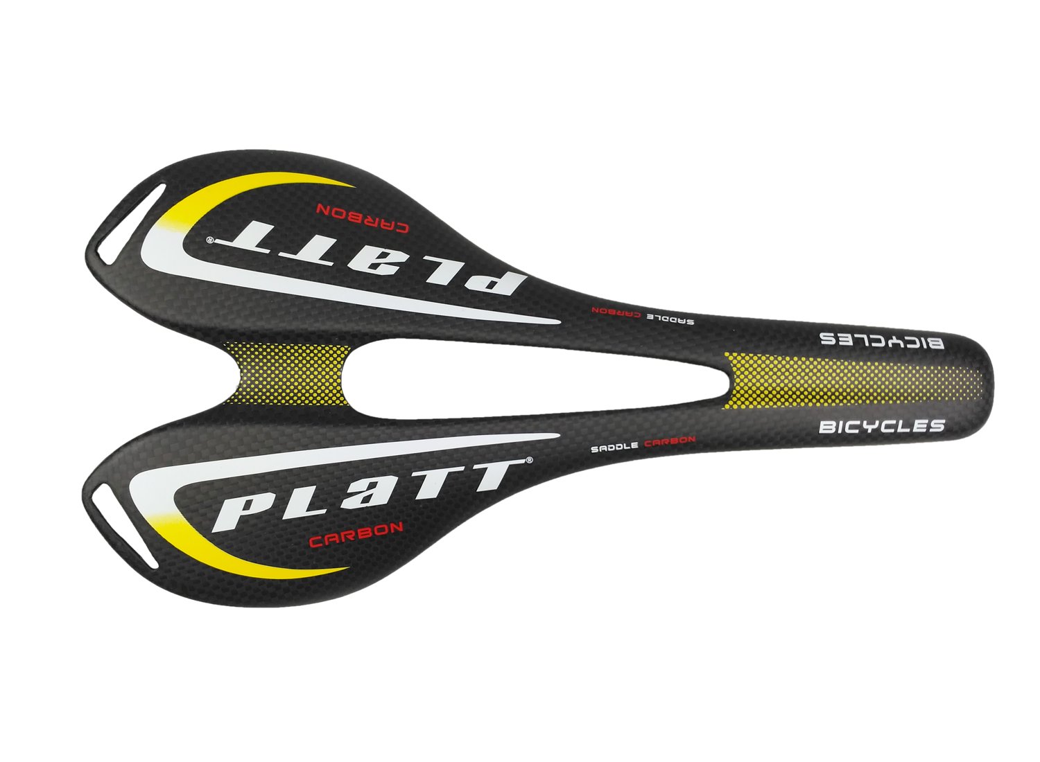 PLATT Sella Bici Fibra di Carbonio Leggera Sellini per Mountain Bike MTB e Biciclette da Strada