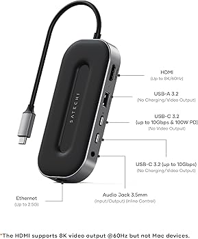 【新品】Satechi USBハブ Type-C USB4マルチハブ6-in-1 Amazon.com: Satechi USB C Hub Multiport Adapter, USB4 6 in 1