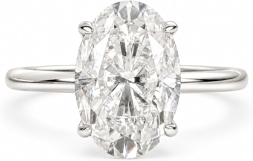 Top 12 Best Moissanite Engagement Rings That Sparkle Most 27 61nVBg+tTEL. AC SY535