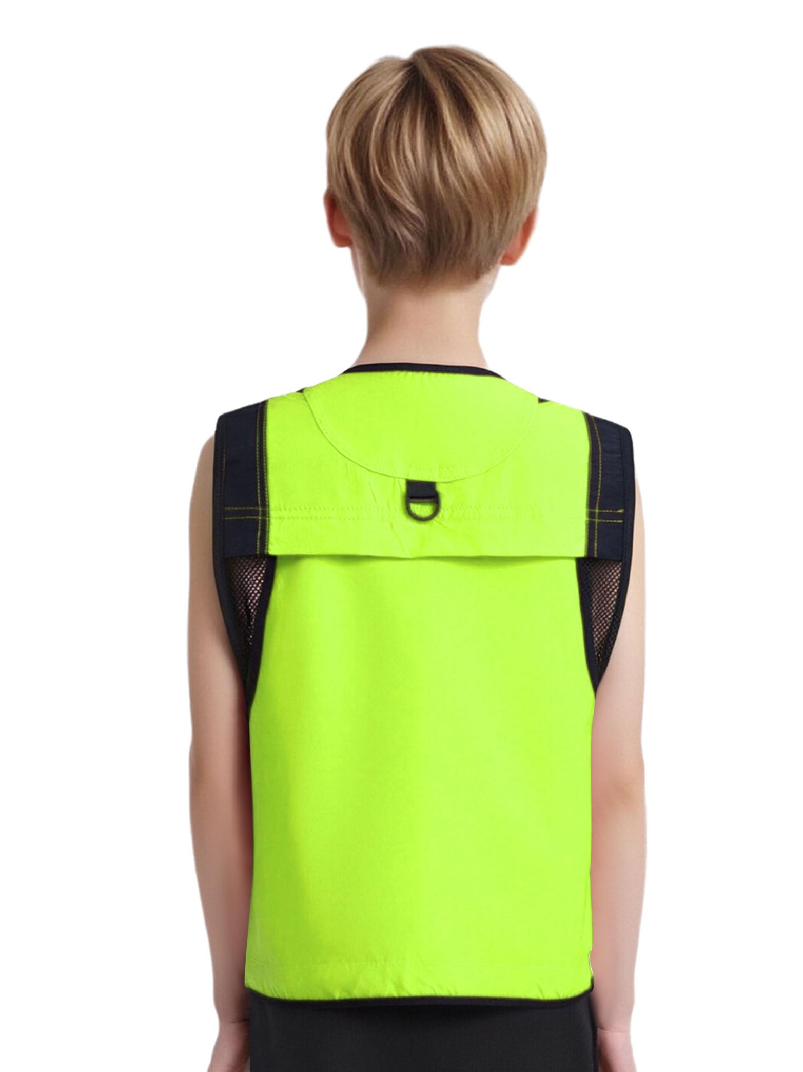 Giubbotto leggero senza maniche per bambini outdoor tasche multiple giacca sportiva campeggio pesca caccia