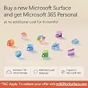 Microsoft Surface Laptop 13" - Windows 11 Home - Copilot+ PC - PixelSense Touchscreen Display - Snapdragon X Plus (8 Core) - 16GB RAM - 512GB SSD - Platinum. with Microsoft 365 for 6 Months* gallery image