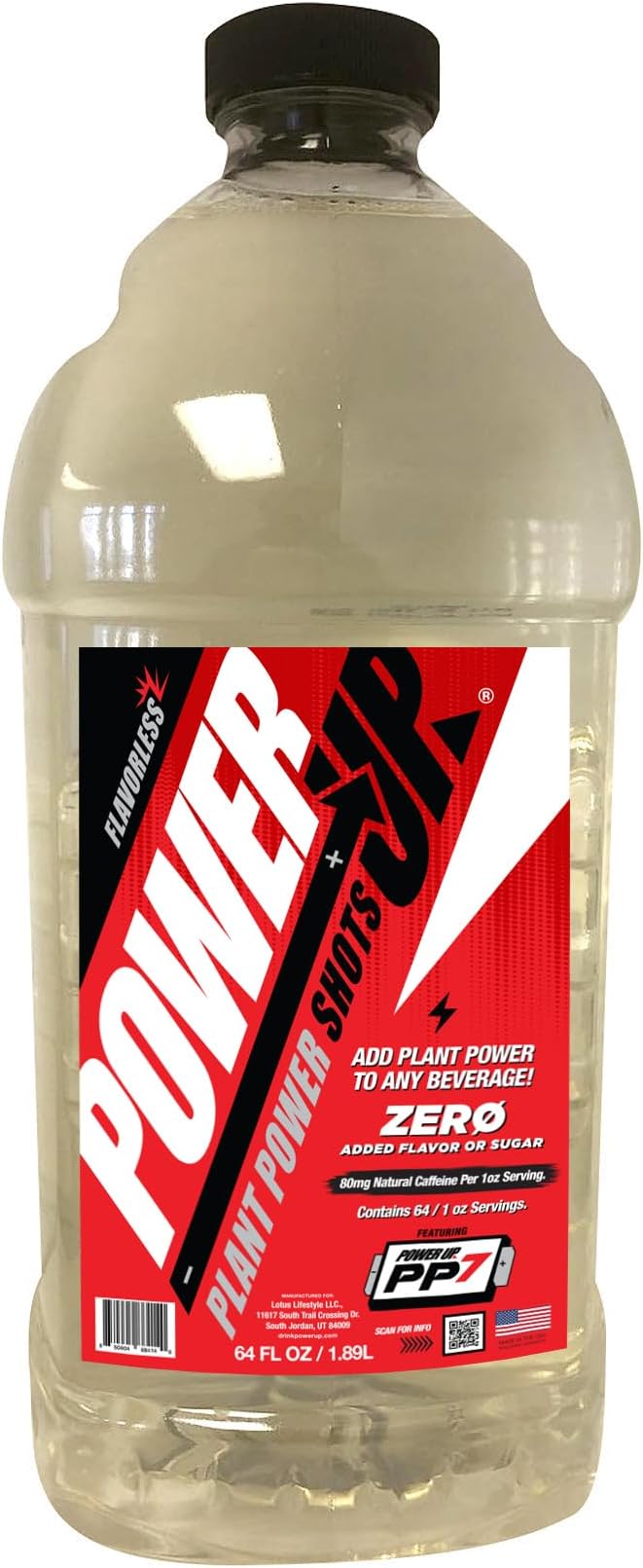 Power Up (Energy Shot) | 64 fl oz | Zero Added Sugar | Natural Caffeine from Green Coffee Bean | Performance Energy