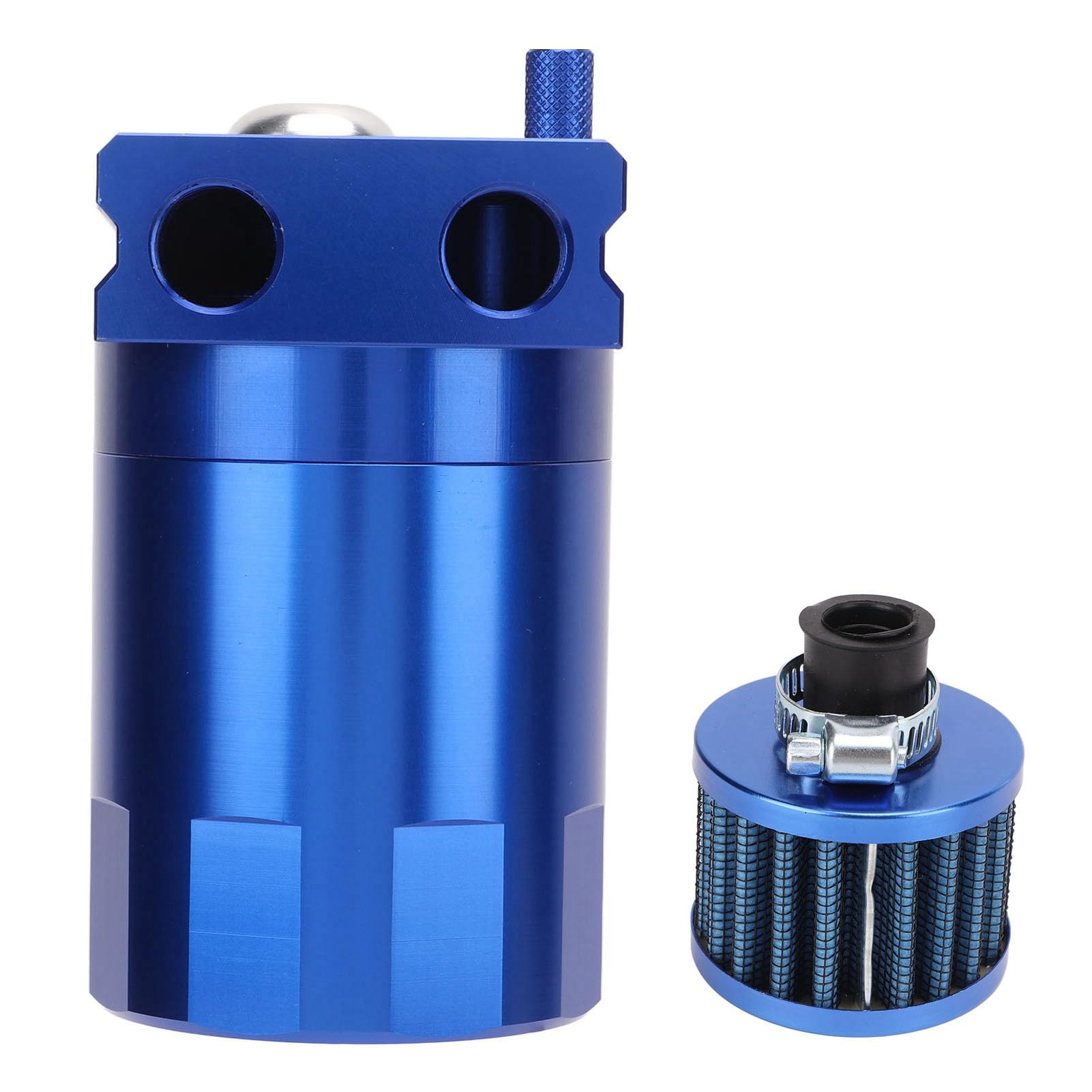 Yosoo Health Gear Lata de Captura de Aceite, Separador de Aceite de Aire de Aleación de Aluminio con Capacidad de 400 Ml para Usuarios de y Expedition (BLUE)