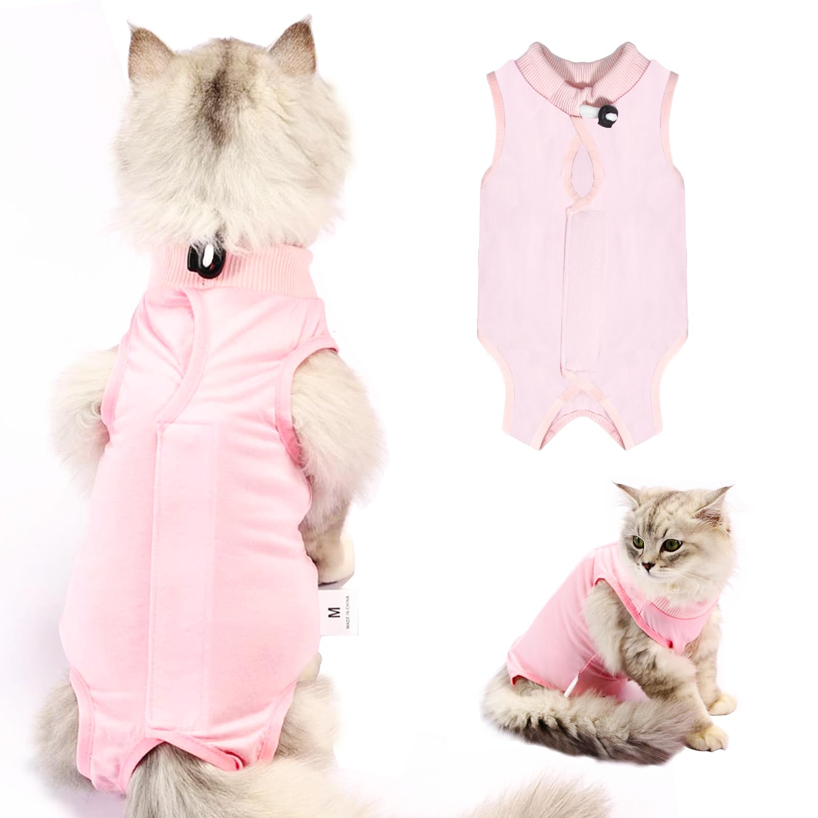 Cat Professional Recovery Suit，Body Suits for Abdominal Wounds or Skin Diseases，E-Collar Alternative for Cats, Onesie Cat Clothes After Surgery Collar & Cone Alternative — view 21