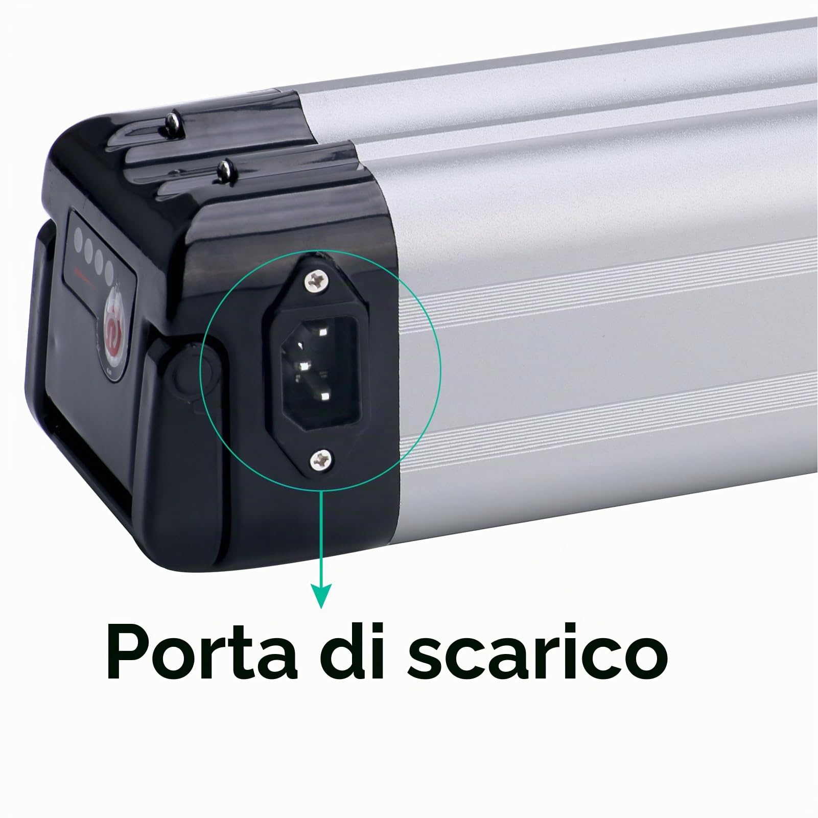 Batteria per bicicletta elettrica XH259-10J 24 V 12 Ah per Phylion Zhenlong/ZL07010-F Trio MiFa Rex per Samsung ecc. Con caricatore