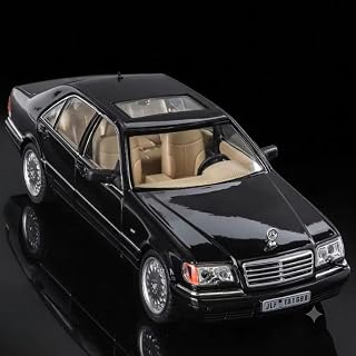 1/24 メルセデス アルミ合金製 W140 320SEL クラシック リムジン ダイキャスト モデルカー サウンド＆ライト機能付き メルセデスベンツ模型 ベンツSクラスミニカー クラシックセダン模型 ダイキャストミニカー 1/24スケールカー 合金モデルカー