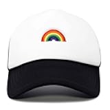 DALIX Embroidered Rainbow Trucker Cap Hat Men Women