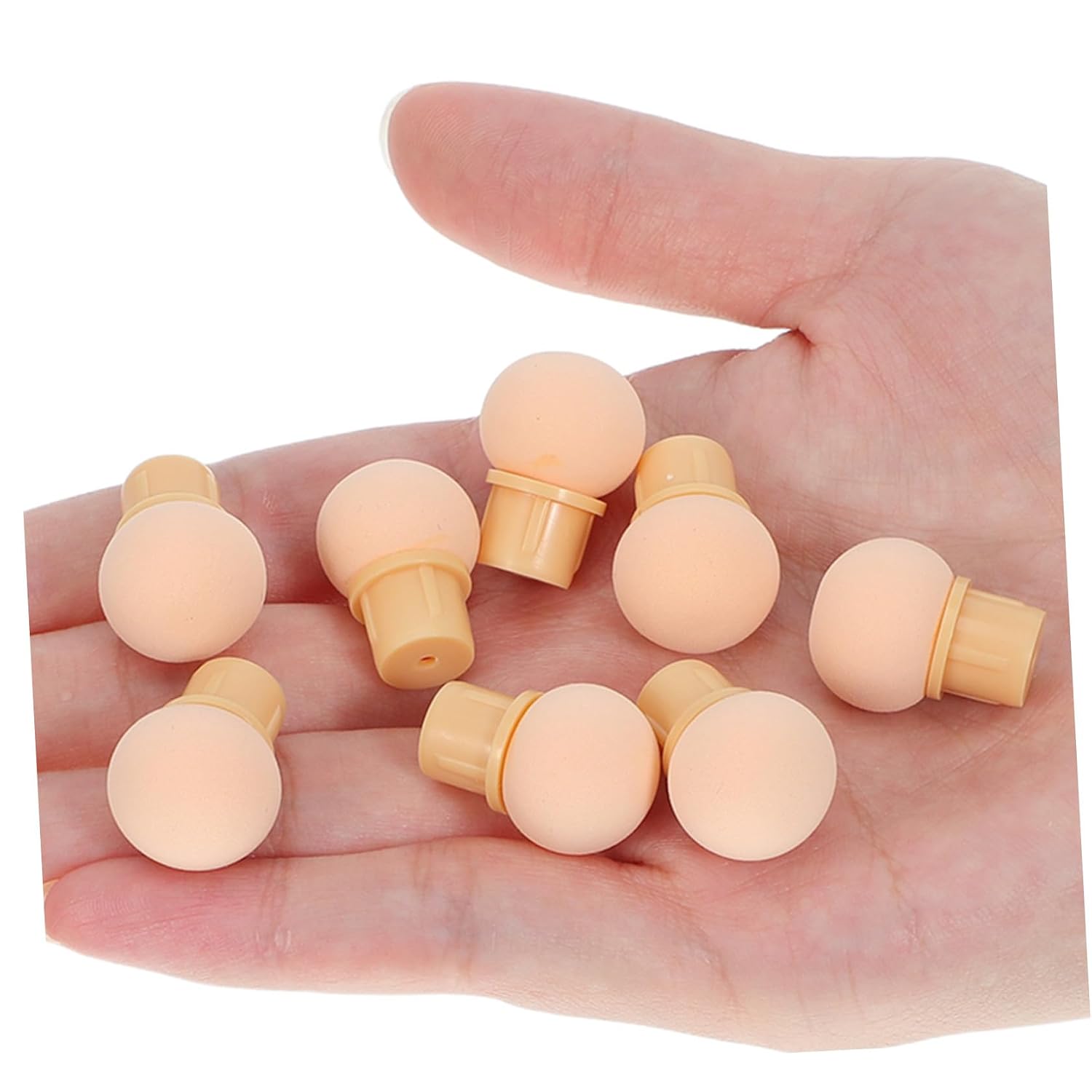 20pcs Reusable Nail Sponge Tips for Ombre Nail Art, Soft Sponge Applicator with Nondeformable Structure and Precise Blending, Water Washable Manicure Brush Accessories for Home
