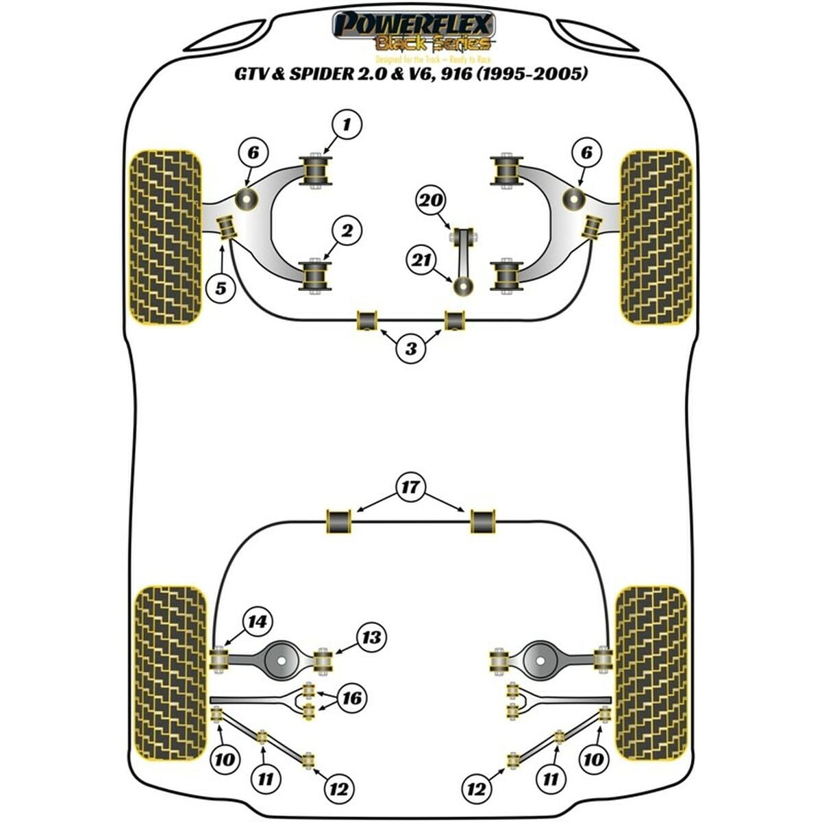 Powerflex PFR1-711 SILENTBLOCK DEL AMORTIGUADOR