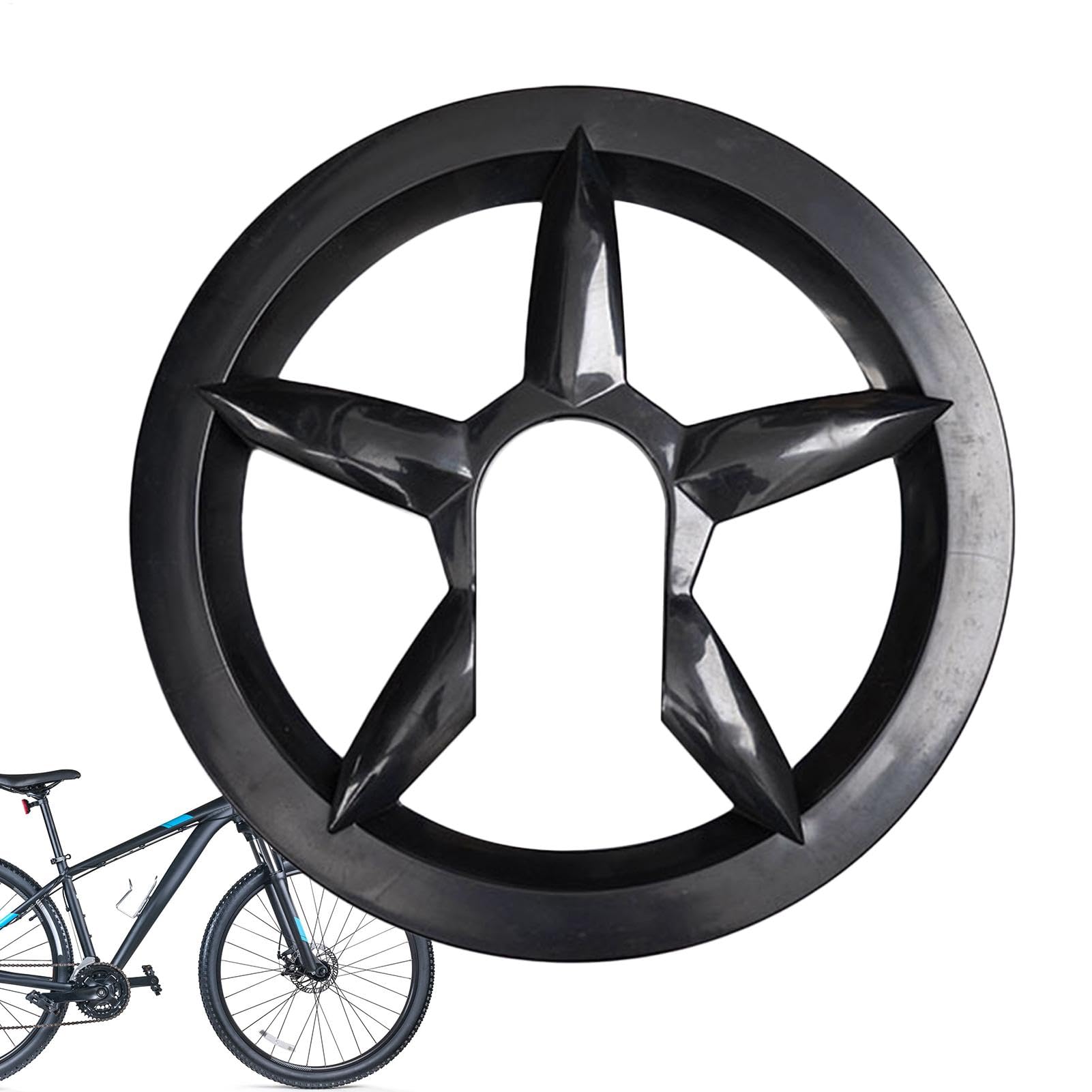 Chain Guard - Chain Stay Protector, Chainring Protector Cover | Black Sprocket Cranksets Bashguard, Chainstay Ring Guide, Chainwheel Protection Accessories for Mountain