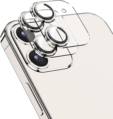 Paquete de 2 Protector de lente de cámara para iPhone 13iPhone 13 Mini, vidrio templado de aleación de aluminio, protector de pantalla de cámara
