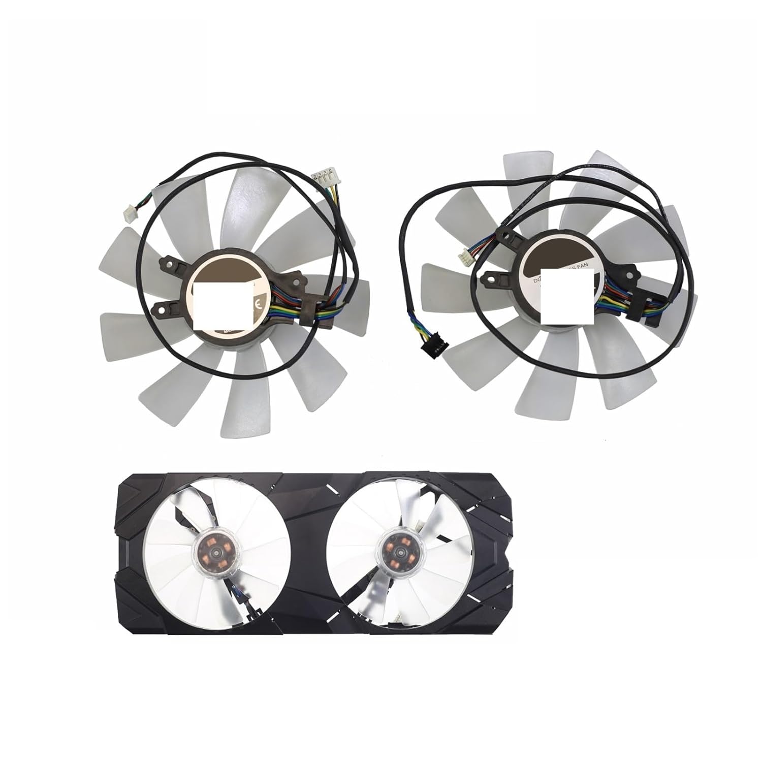 100MM 4PIN DC12V Graphics Cards Fan Galax RTX 2080 2070 2060 Super EX Fan(Black Power Cord)