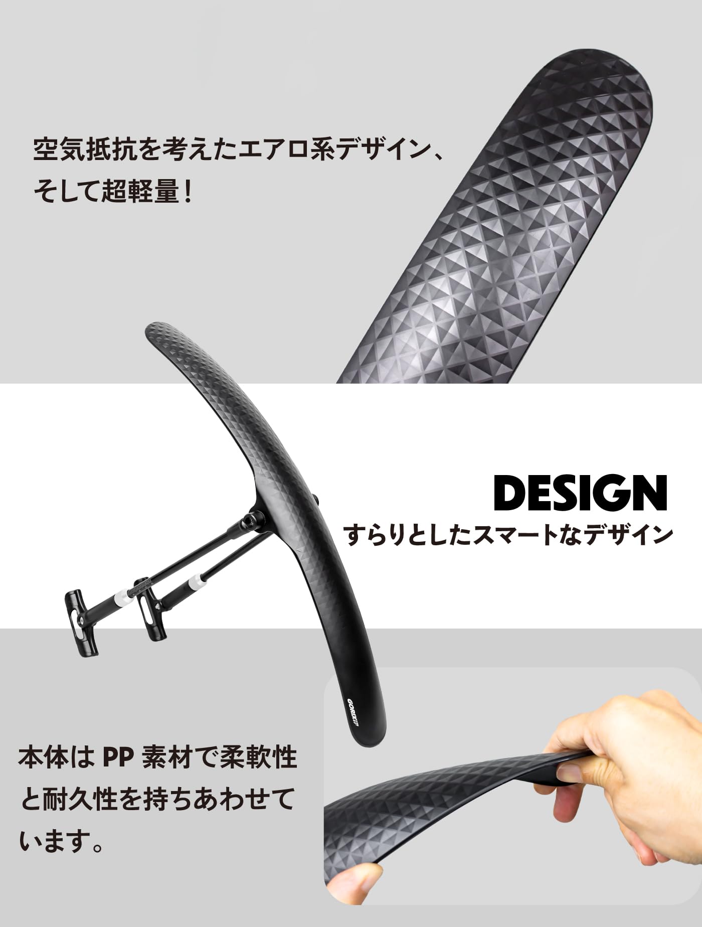 Amazon.co.jp: GORIX(ゴリックス)自転車 泥除け フェンダー[フロントと