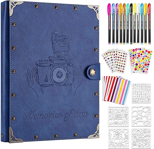 ZEEYUAN Álbum De Fotos, DIY Memoria Álbum Cuero Álbum Fotos una Libro Especial Navidad Día de Los Enamorados Día Madre Regalo Cumpleaños del día Padre Regalo único.Regalo para Hombre Mujer Cover