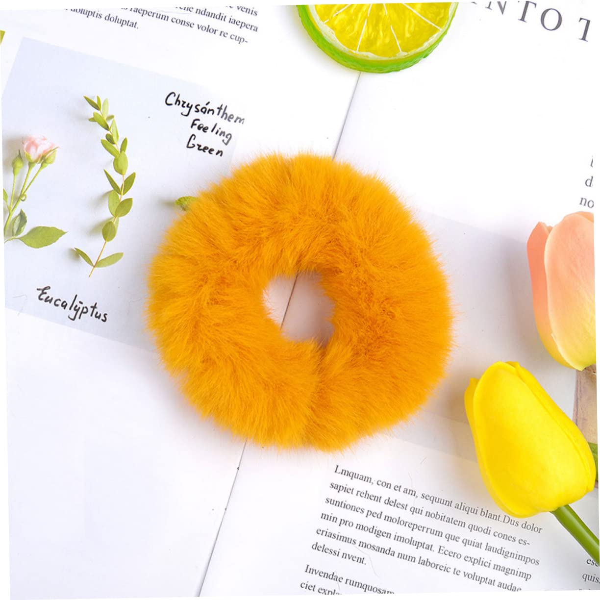 Hemobllo 30 Bandas Elásticas Cabello de Felpa, Simples y Elegantes, Buena Elasticidad para Mujeres y Niñas, Accesorios para Organizar el Cabello Estilo