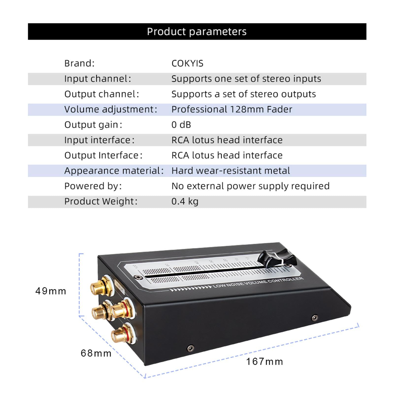 Preamplificador pasivo, Controlador de Volumen de Altavoz, Plug and Play de Alta precisión, Uso doméstico, Controlador de Volumen pasivo,