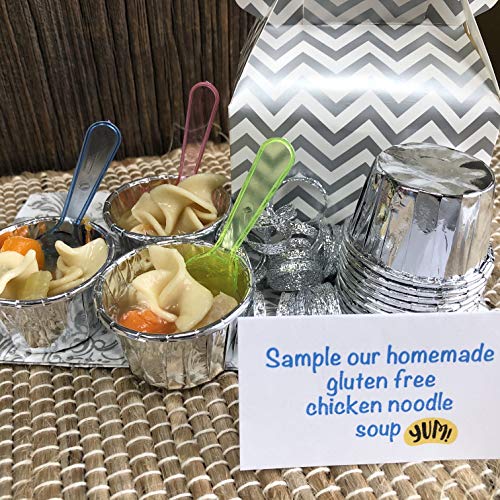 Silver Foil Mini Candy Nut Cups - Mini Baking Liners - Silver 50 Pack #TOP7