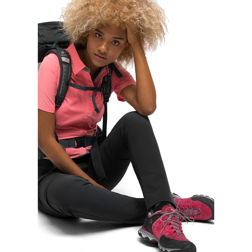 Maier Sports Inara Slim Zip, Damen Wanderhose, Wasserabweisende Hose für Trekking und Hiking, Enganliegender Schnitt, Zipp-off-Funktion, PFC-frei, mSTRETCH pro 4 & Dryprotec