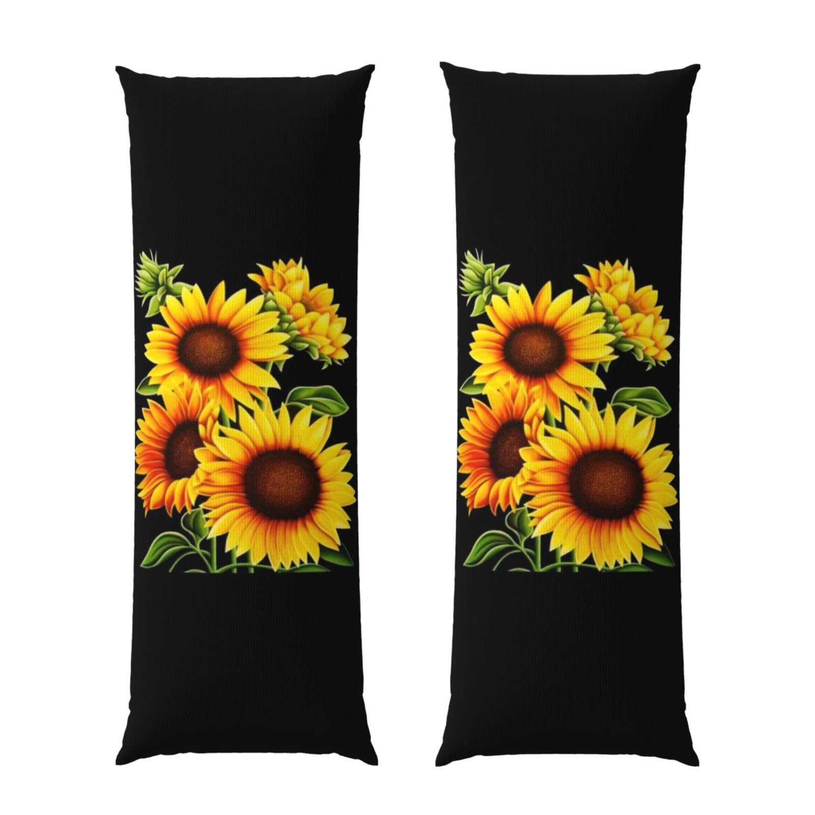 Taie d'oreiller longue tournesol d'été 50x152 cm pour traversin