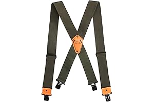 Melo Tough 2 Inch Wide Industrial Strength Suspenders, Tool Belt Suspenders