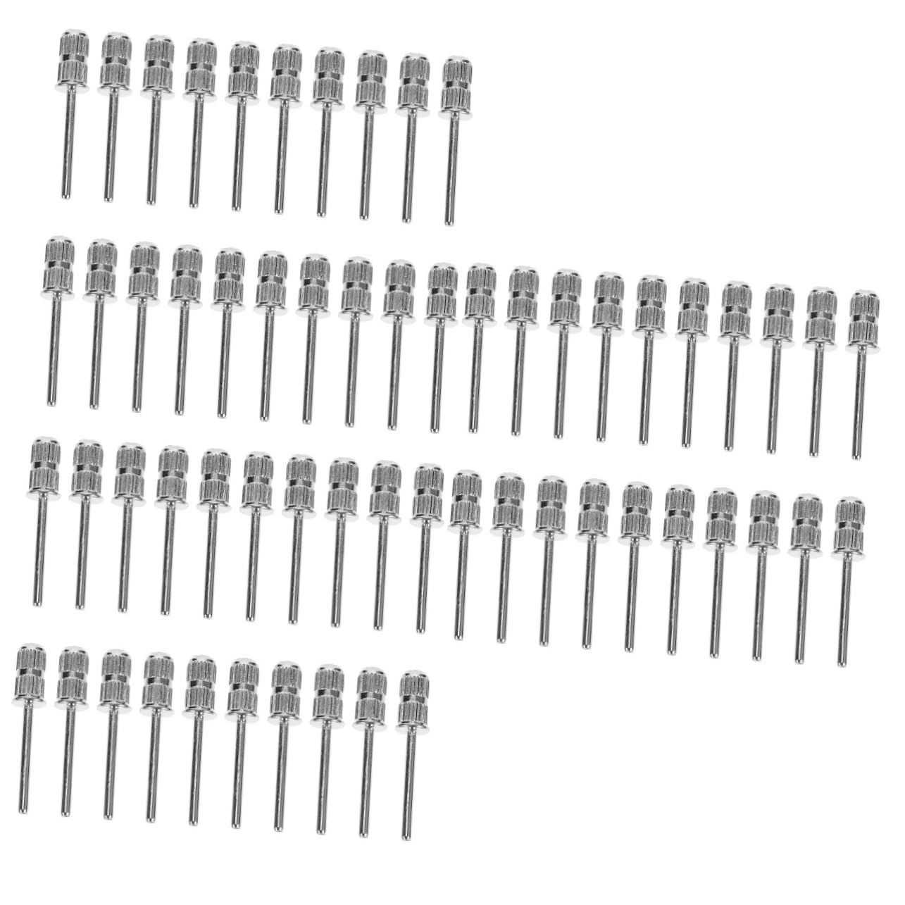 60pezzi Teste Per Trapano Unghie Punte Abrasive Per Manicure e Pedicure Per Lavori Di Lucidatura e Smerigliatura Resistente Alla Corrosione e Facile Da Pulire Strumenti