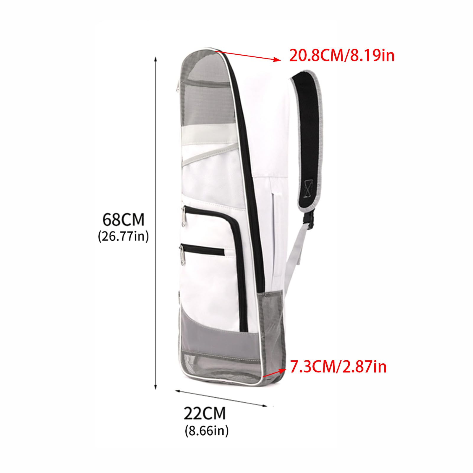 XAGMODSHN Zaino da snorkeling ventilato con scomparti antiumidità, cinghie ergonomiche per zaino da sub da viaggio per sport acquatici