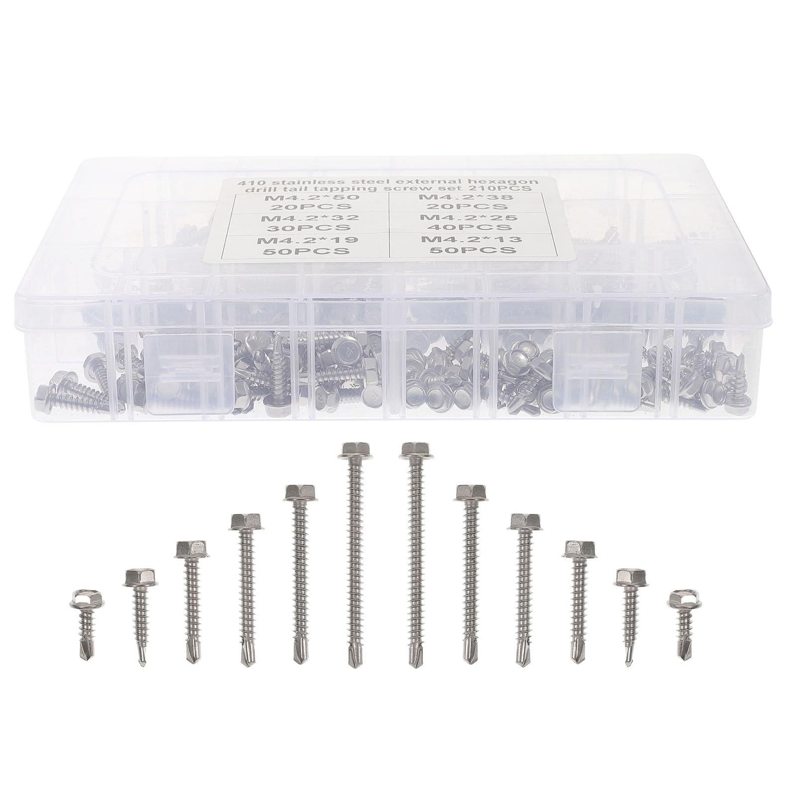 Tornillos Inox Autorroscantes Surtido De Decoración y Fabricación De Muebles Cabeza De Arandela
