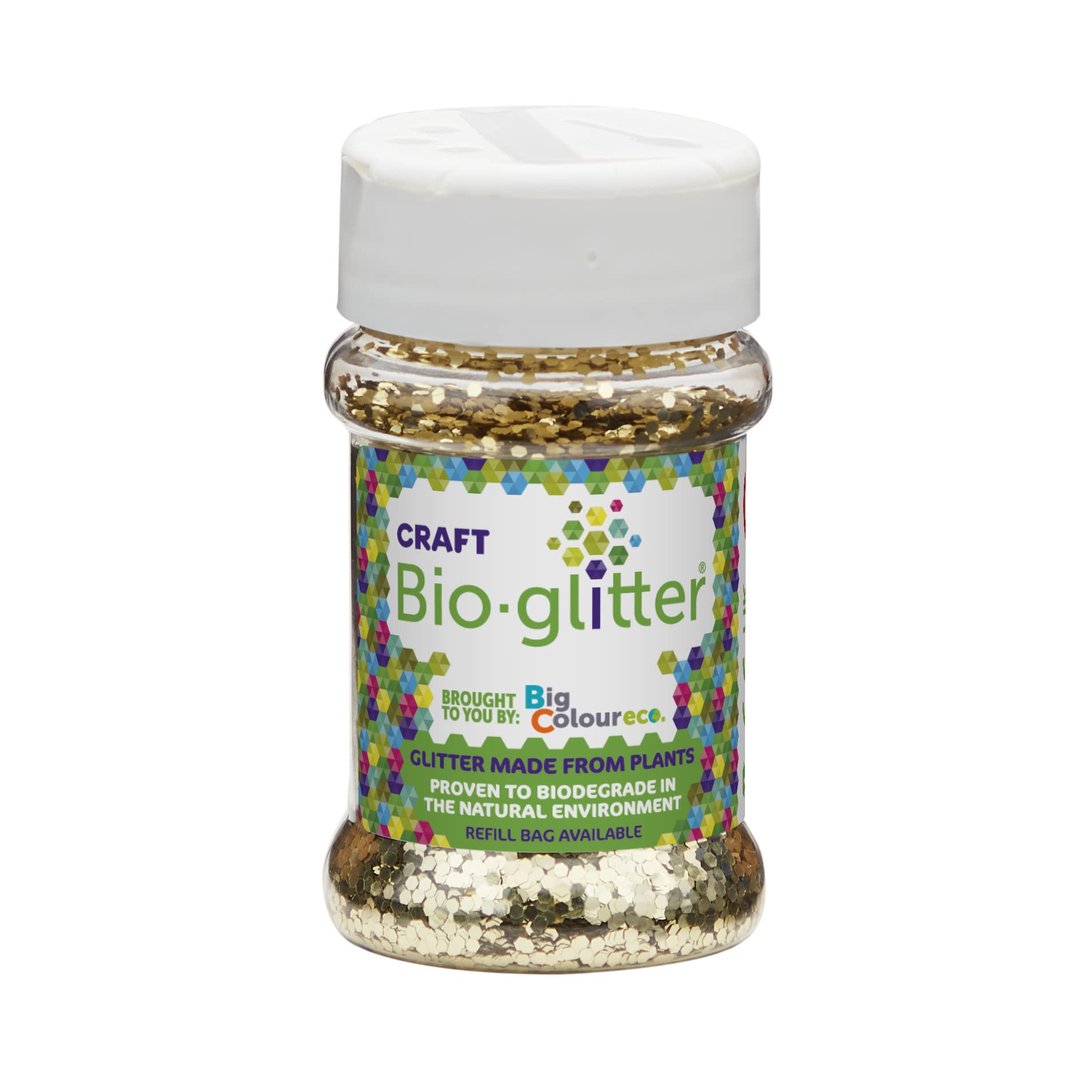 Big Colour Co Craft Bioglitter Gold 40g Pot