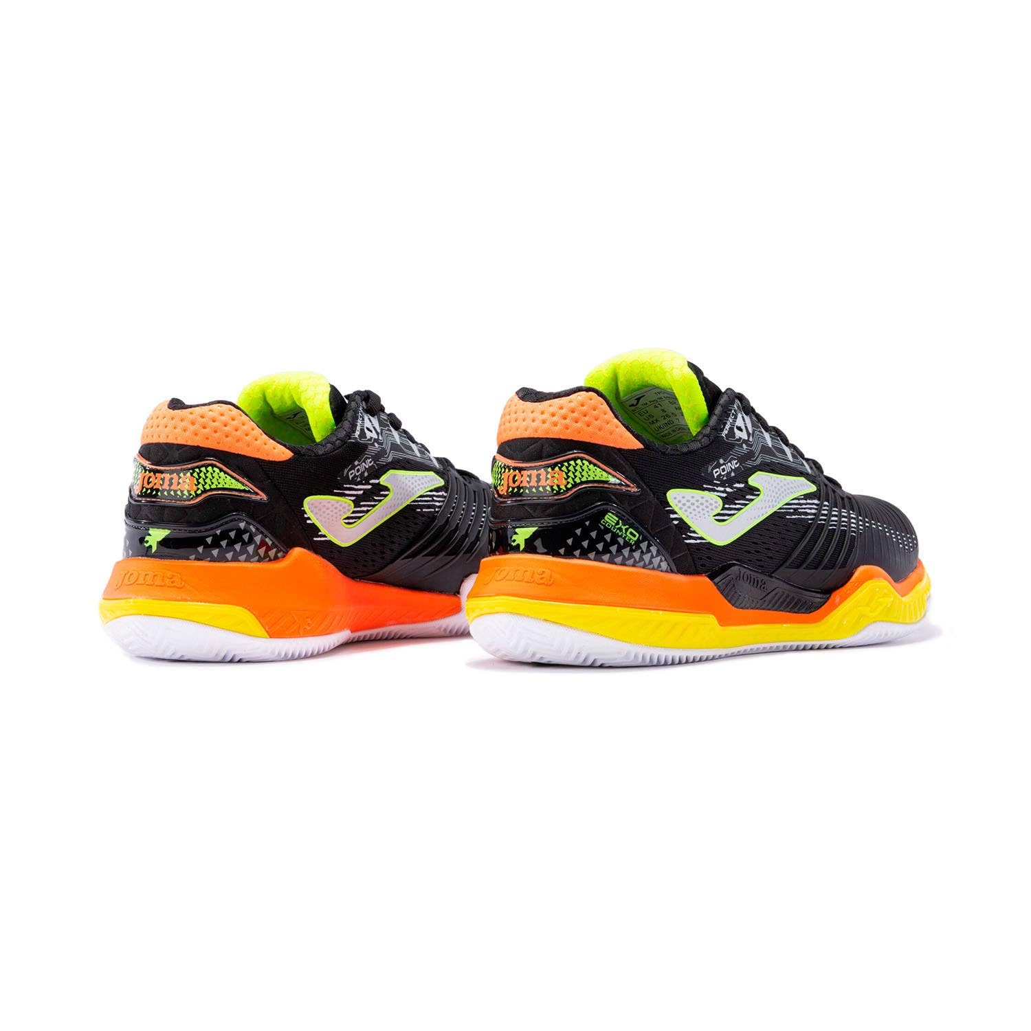 Joma Uomini Point Clay Scarpe da Tennis Scarpa per Terra Rossa Nero - Arancione 42
