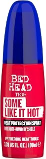 TIGI Bed Head Some Like It Hot Heat Protectant Spray - 440°F Protection, Anti-Frizz Shield, Reduces Breakage 3.38oz