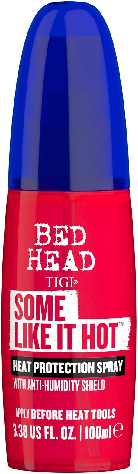 TIGI Bed Head Some Like It Hot Heat Styling and Protection Spray with Anti-Humidity Shield, Tames Frizz and Reduces Breakage, 3.38 fl oz