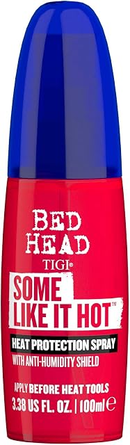 Bed Head by TIGI Some Like It Hot, Heat Protection Spray for Hair Straightening, Curling and Drying Tools, 100 ml