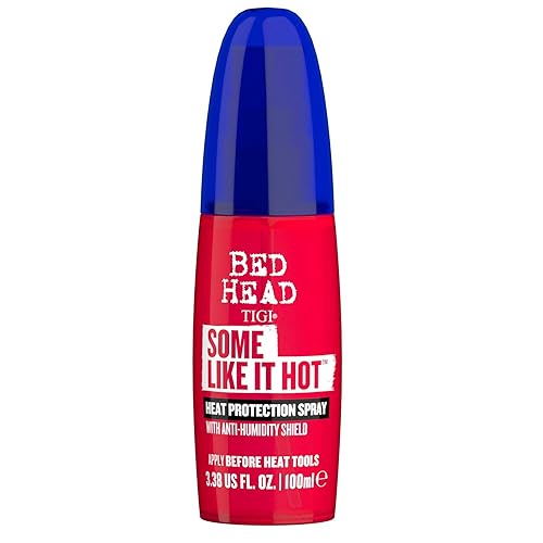 TIGI Bed Head Some Like It Hot Spray de Peinado y Protección Térmica con Escudo Antihumedad, Controla el Encrespamiento y Reduce la Rotura, 3.38 fl