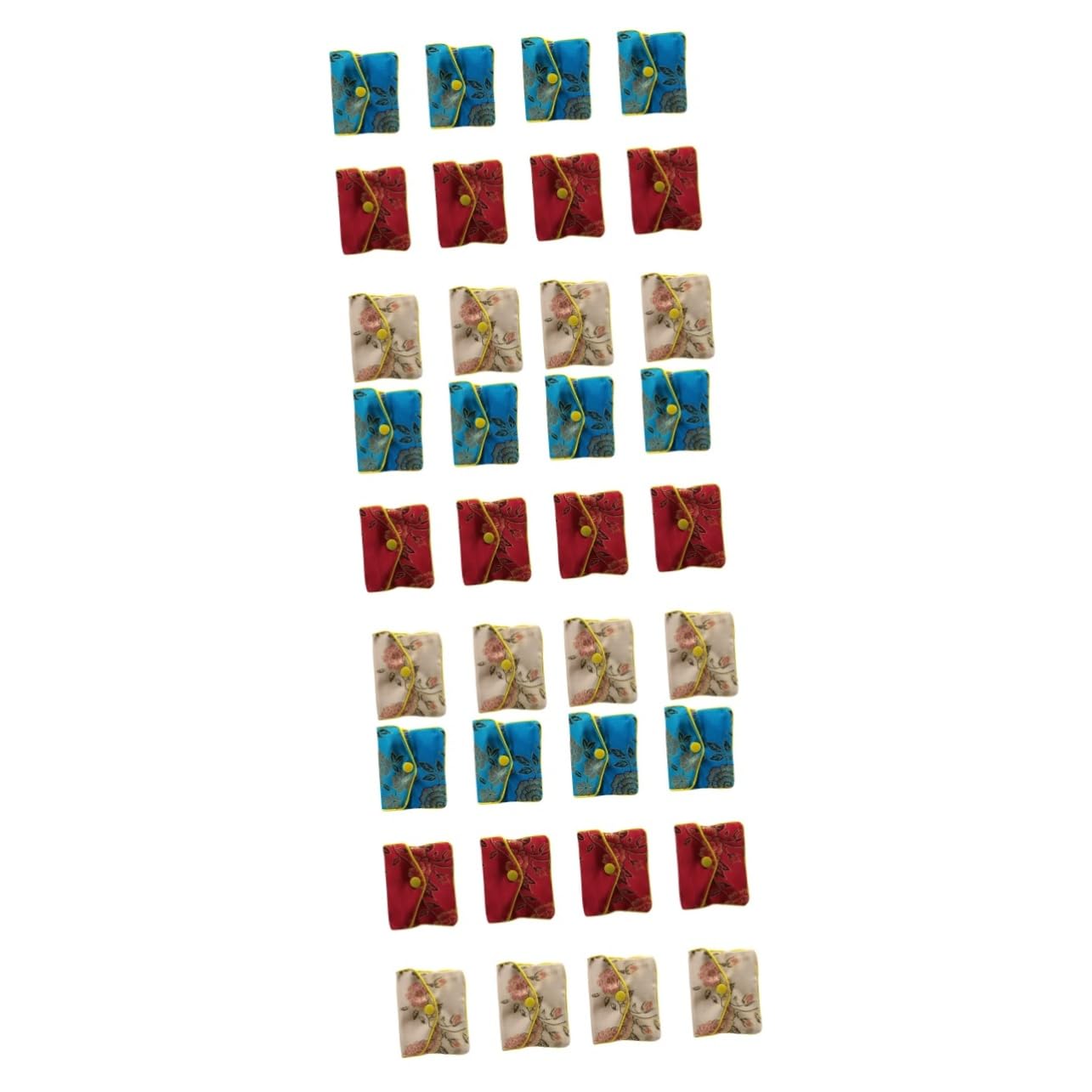 3 Sets Schmuckbeutel Mit Schnalle Seidenornamente Beutelmaterial Zur Aufbewahrung Von Schmuck 12 Stück * 3