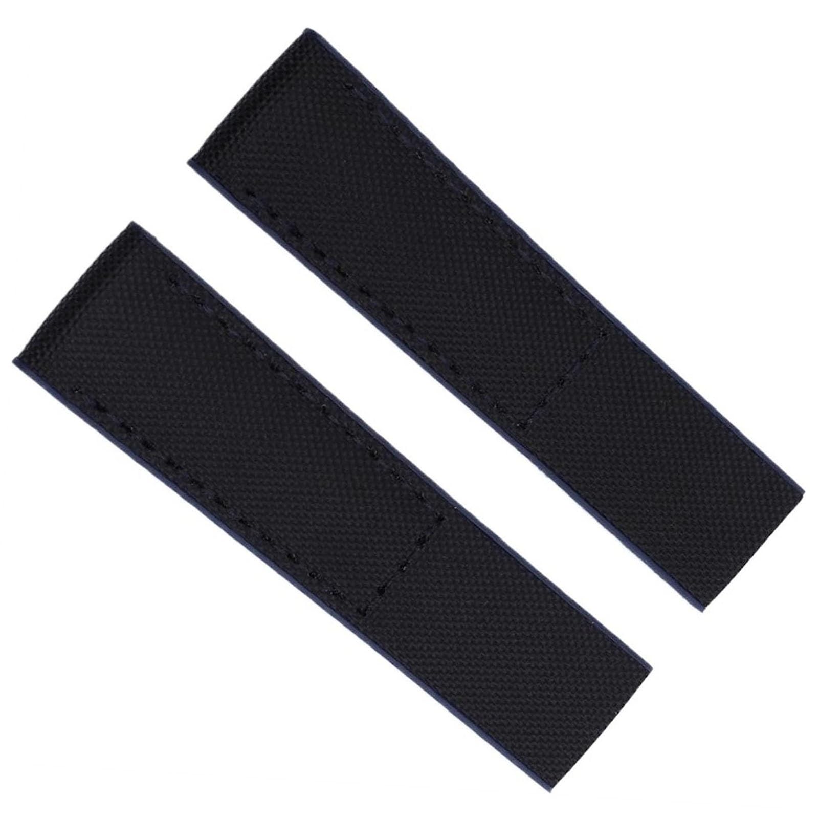 Bande de Montre en Nylon en Cuir véritable Bande de Montre en Cuir pour Sangle avec Boucle Pliante 22 mm 24 mm