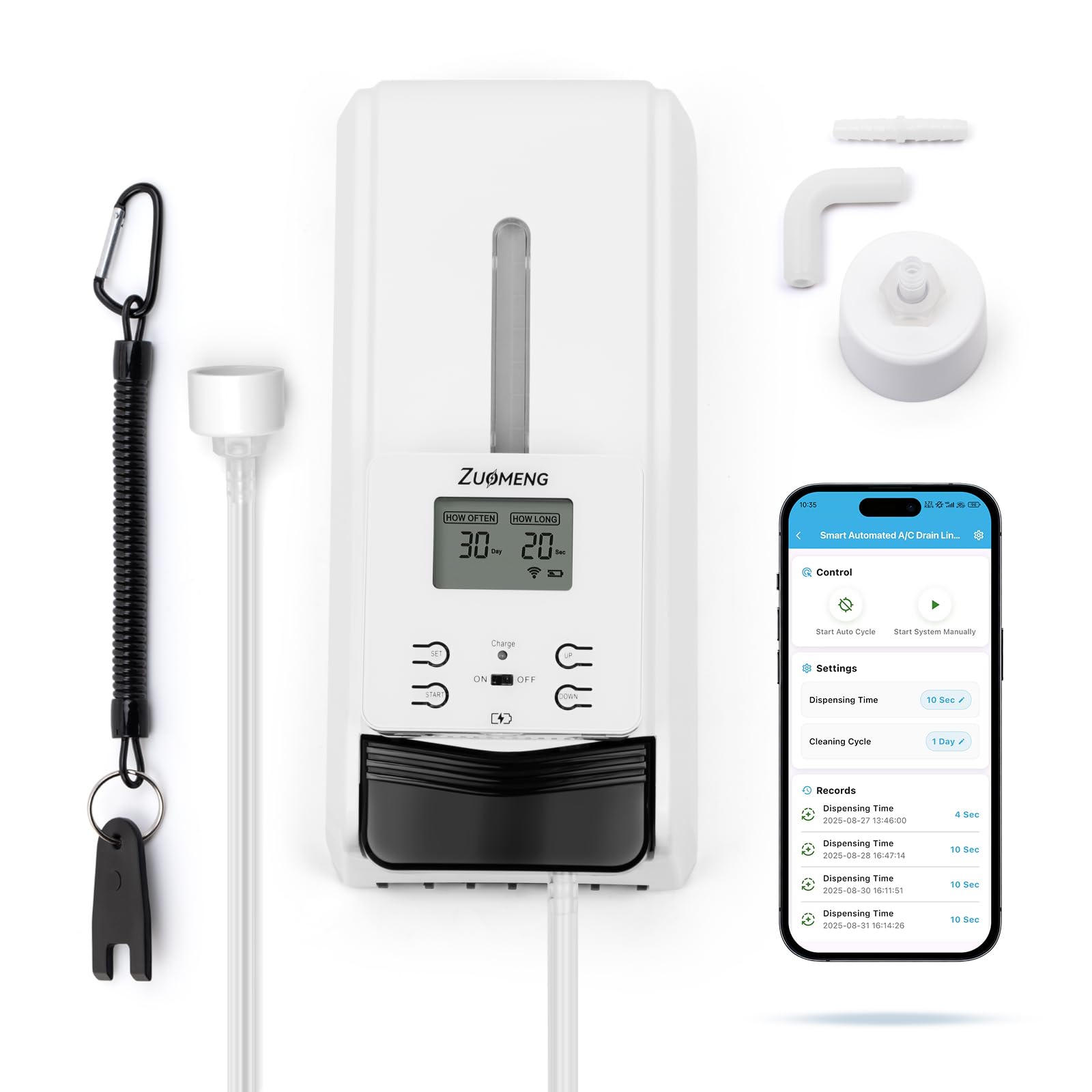 Nettoyage automatique de canalisation WiFi programmable avec réservoir 1000ml anti-bouchon