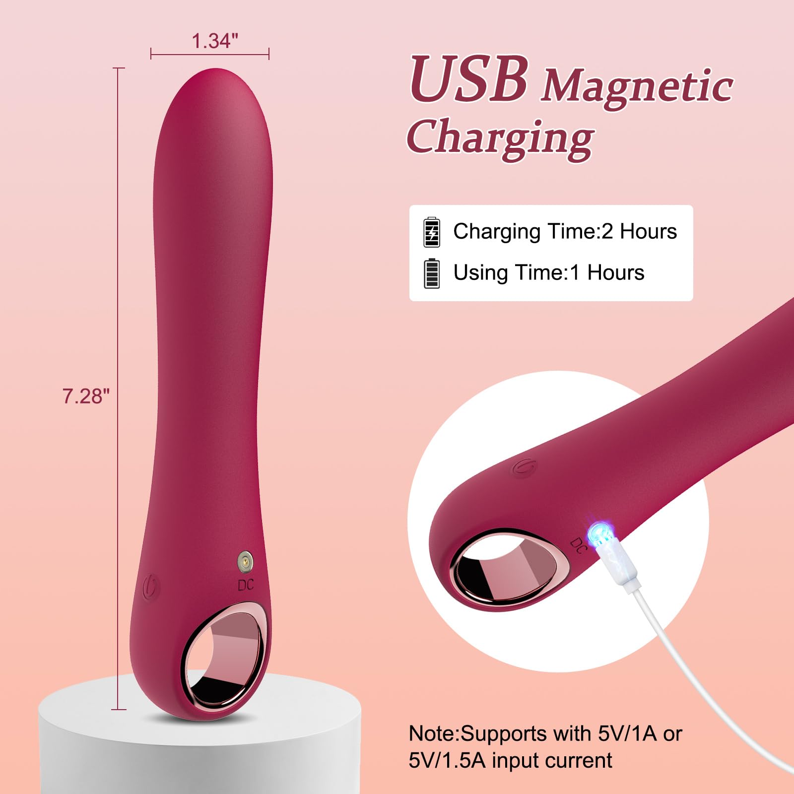 Tuitionua Adult Sex Toys Dildo - APP Control G Spot Dildos Vibrator for Woman, Clitoral Stimulator with 10 Vibration Modes, Adult Toys for Women and Couples(APP Pink)